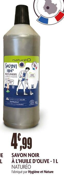 naturéO Naturéo savon noir à l’huile d’olive offre