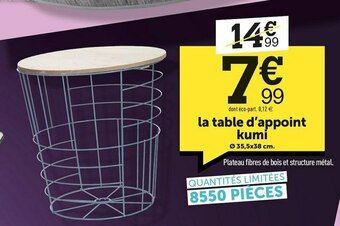 La table d’appoint kumi