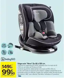 SiĂšge-auto nova de 40 a 150 cm