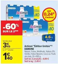 Danone - actimel edition limitée