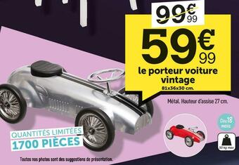 Centrakor Le porteur voiture vintage offre
