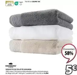 JYSK Kronborg - serviette de toilette sorunda offre