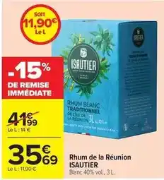 Carrefour Contact Isautier - rhum de la réunion offre