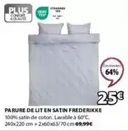JYSK Parure de lit en satin frederikke offre
