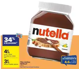 Carrefour Contact Nutella - pâte à tartiner offre