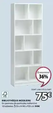 JYSK Bibliothèque mosbjerg offre