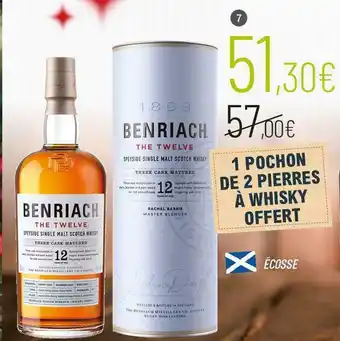 Whisky écosse speyside single malt benriach the twelve 43% vol.