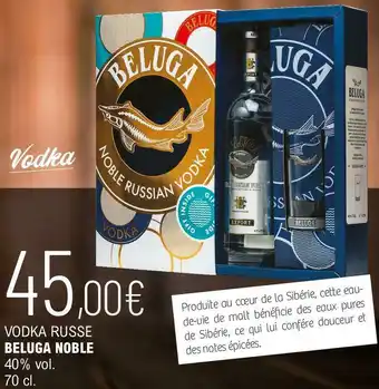 La Vignery Beluga noble vodka russe 40% vol. offre
