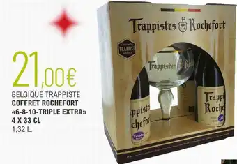 Belgique trappiste coffret rochefort «6-8-10-triple extra» 4 x 33 cl