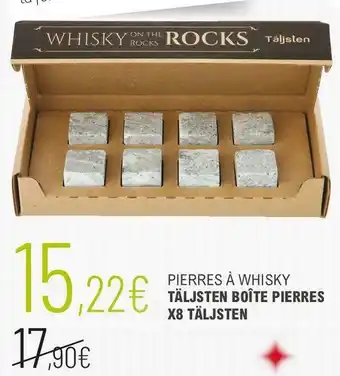 La Vignery Pierres à whisky täljsten boîte pierres offre