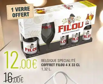 La Vignery Belgique specialité coffret filou 4 x 33 cl offre