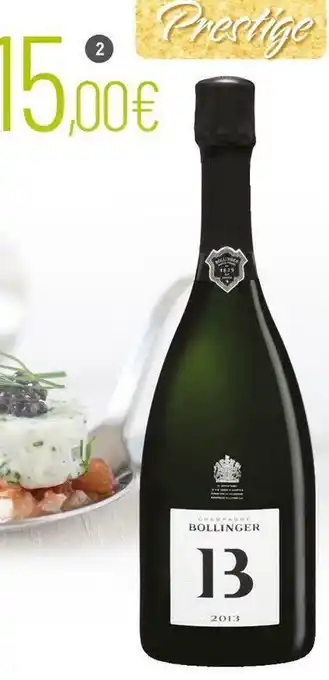 La Vignery Bollinger aop champagne offre