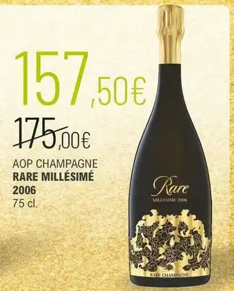La Vignery Rare millésimé aop champagne offre