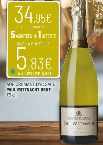 La Vignery Paul mittnacht aop crémant d’alsace offre