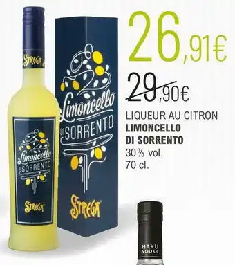 Liqueur au citron limoncello di sorrento 30% vol.