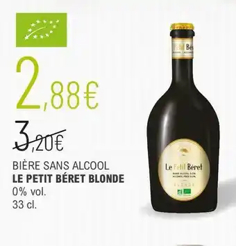 Le petit béret blonde bière sans alcool