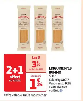 Auchan Supermarché RUMMO Linguine n°13 offre
