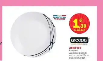 Assiette Arcopal