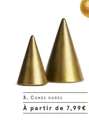 Cones dorés