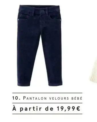 Pantalon velours bébé