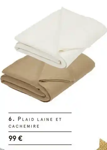 Monoprix Plaid laine et cachemire offre