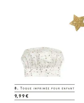 Monoprix Toque imprimée pour enfant offre
