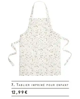 Tablier imprimé pour enfant