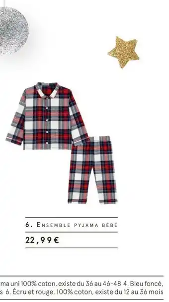 Monoprix Ensemble pyjama bébé offre