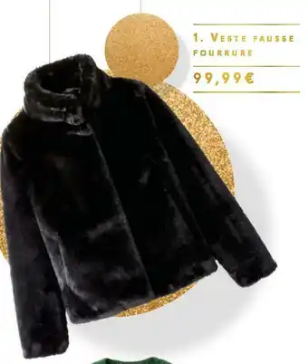 Monoprix Veste fausse fourrure offre