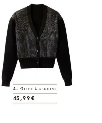 Monoprix Gilet à sequins offre