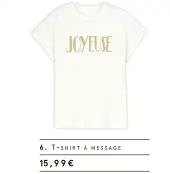 T-shirt à message