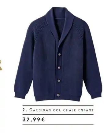 Cardigan col chÀle enfant