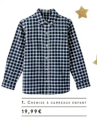 Monoprix Chemise à carreaux enfant offre