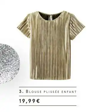 Monoprix Blouse plissée enfant offre