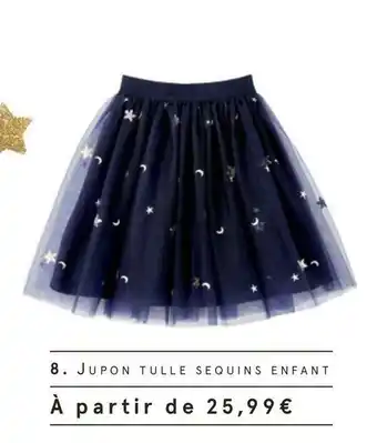 Jupon tulle sequins enfant