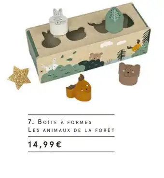 Monoprix Boîte à formes les animaux de la forêt offre