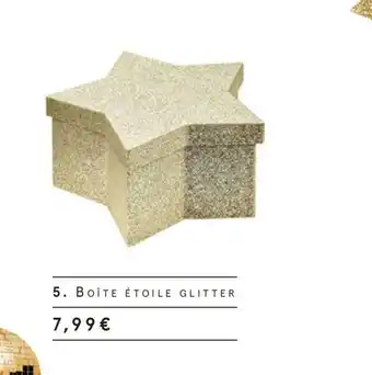 Boîte étoile glitter