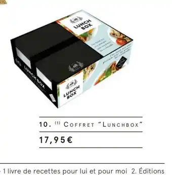 Monoprix Lustucru coffret lunch box offre