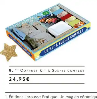 Monoprix Éditions hachette pratique. 1 couteau et 1 tapis à sushis, offre