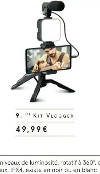 Monoprix Kit vlogger offre