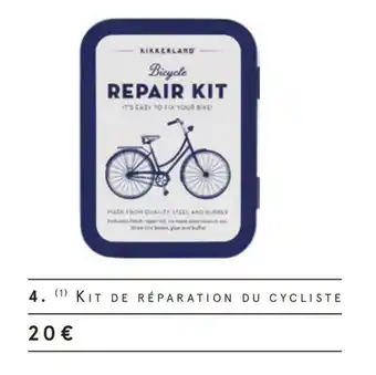 Monoprix Kikkerland kit de réparation du cycliste offre