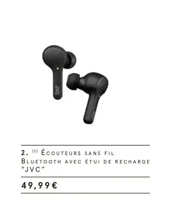 Monoprix Jvc écouteurs sans fil bluetooth avec recharge offre