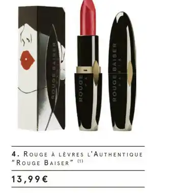Monoprix Rouge baiser rouge à lèvres l'authentique offre