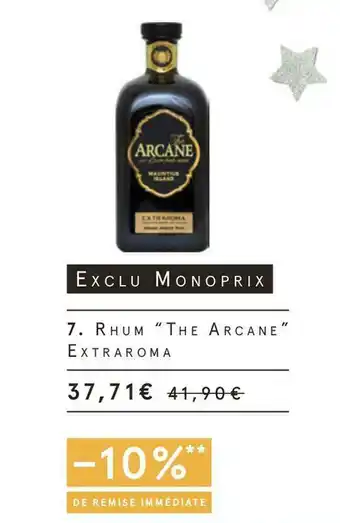 Monoprix The arcane rhum extraroma offre