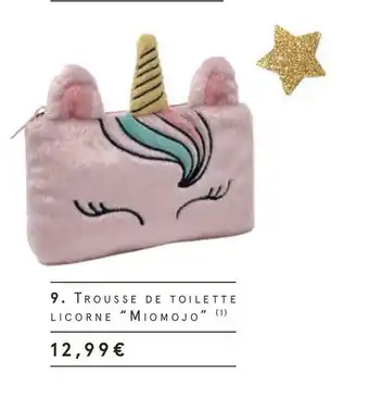 Trousse de toilette licorne