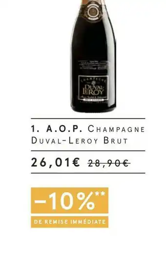 Duval leroy a.o.p. champagne brut