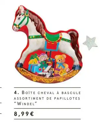 Windel boîte cheval à bascule assortiment de papillotes
