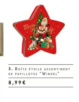 Monoprix Windel boîte étoile assortiment de papillotes offre