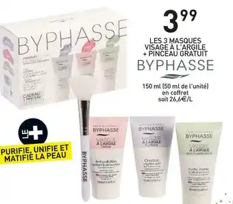 Stokomani Les 3 masques visage à l'argile + pinceau gratuit offre