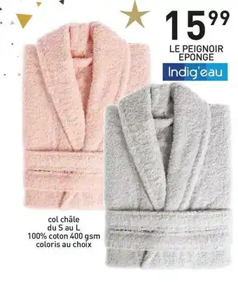 Stokomani Indig'eau le peignoir eponge offre